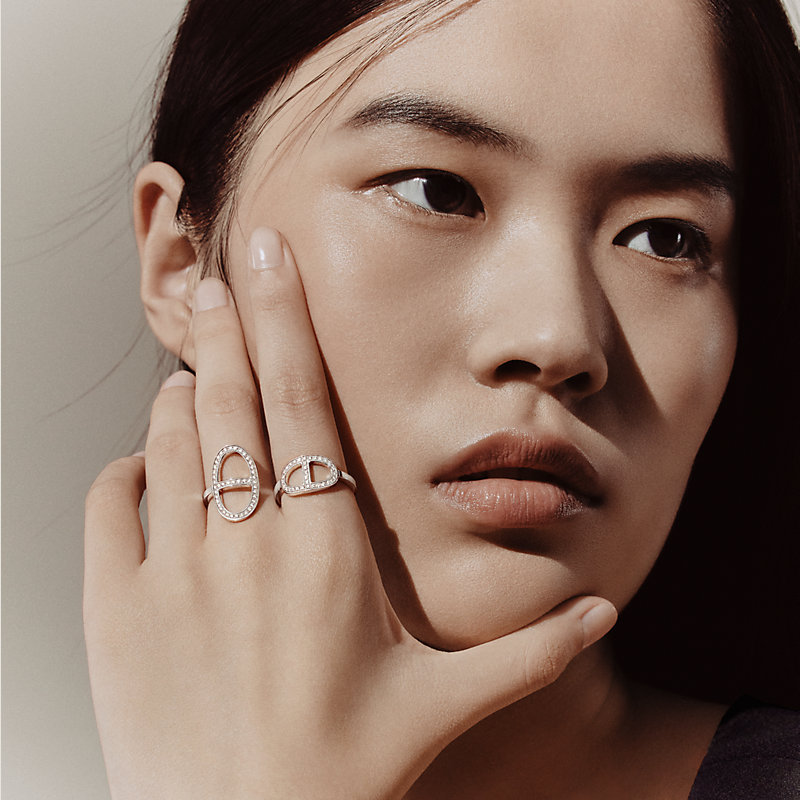 【エレガント】HERMES Bague Chaine d'ancre Contour Chaine d'ancre Contour ring | Hermès USA